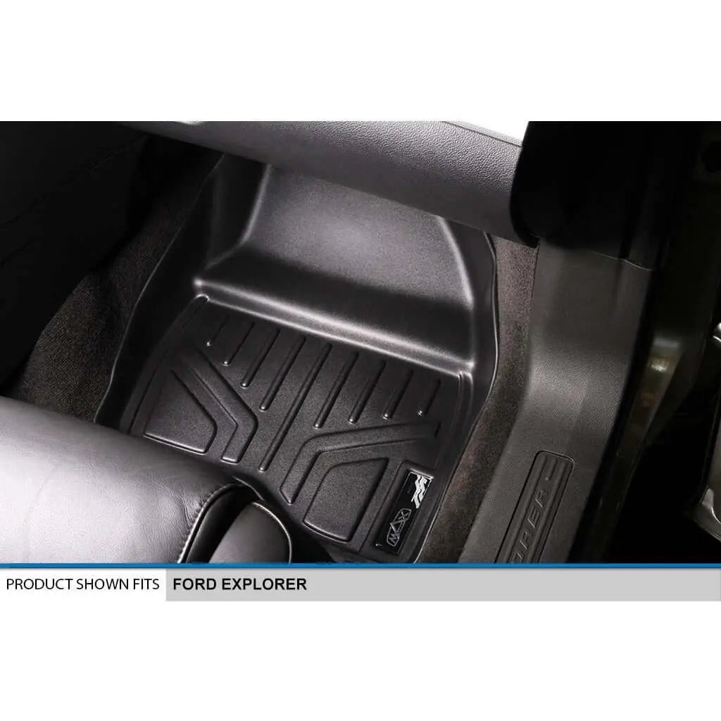SMARTLINER Custom Fit Floor Liners For 2011-2014 Explorer (without 2nd Row Center Console) Smartliner USA