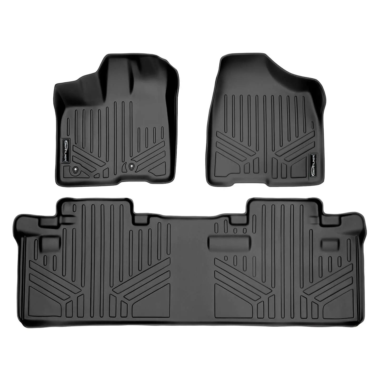 SMARTLINER Custom Fit Floor Liners For 2011-2012 Sienna (8 Passenger Model with Power Folding 3rd Row Seats) Smartliner USA