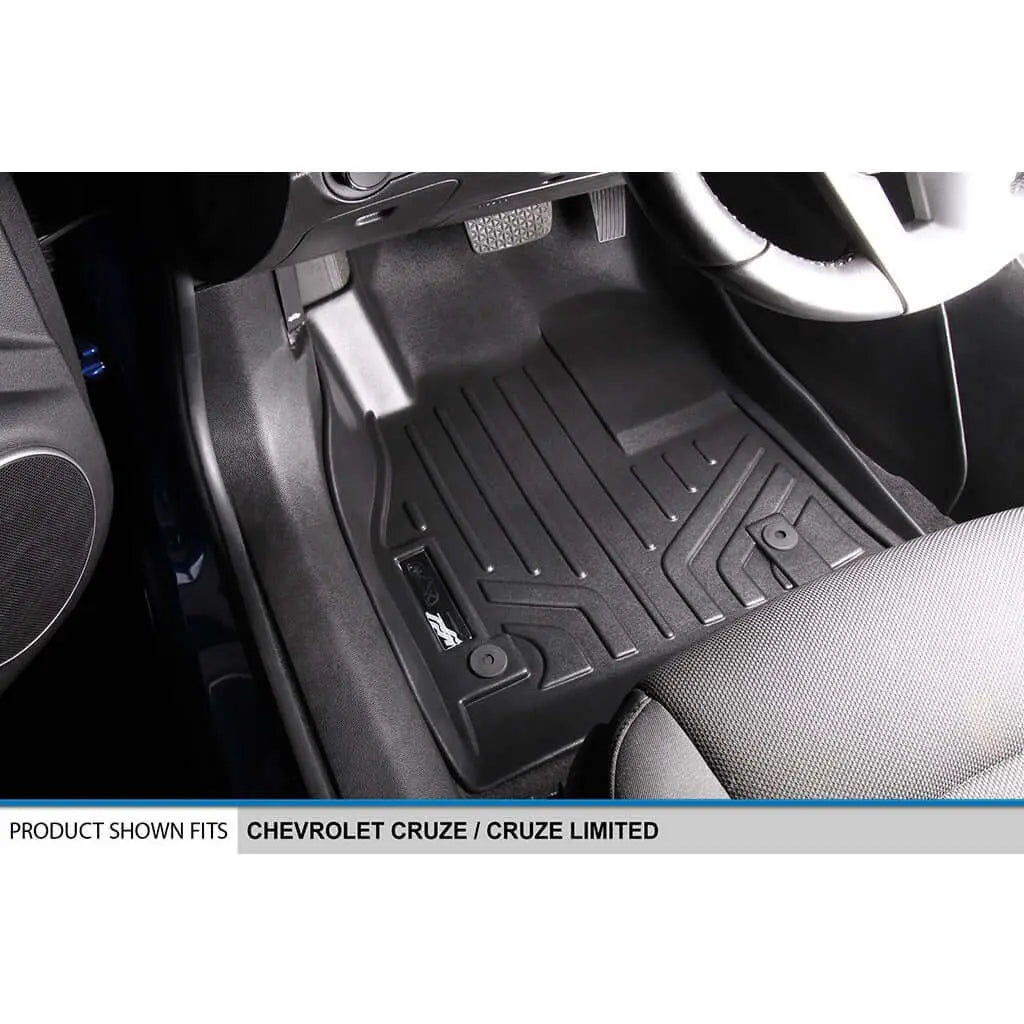 SMARTLINER Custom Fit Floor Liners For 2011-2015 Chevrolet Cruze / 2016 Cruze Limited Smartliner USA