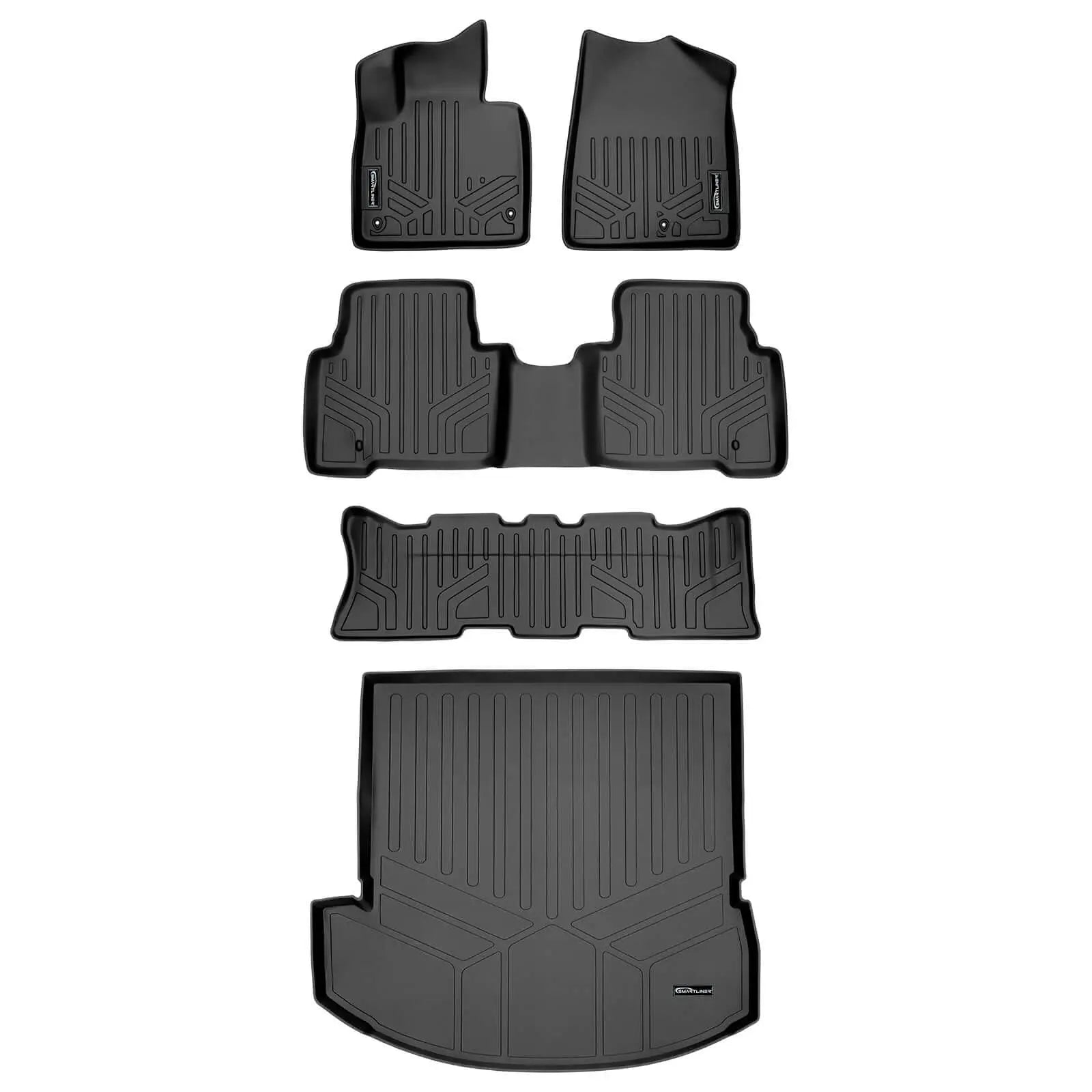 SMARTLINER Custom Fit Floor Liners For 2013-18 Santa Fe with 3rd Row Seat / 2019 Santa Fe XL Smartliner USA
