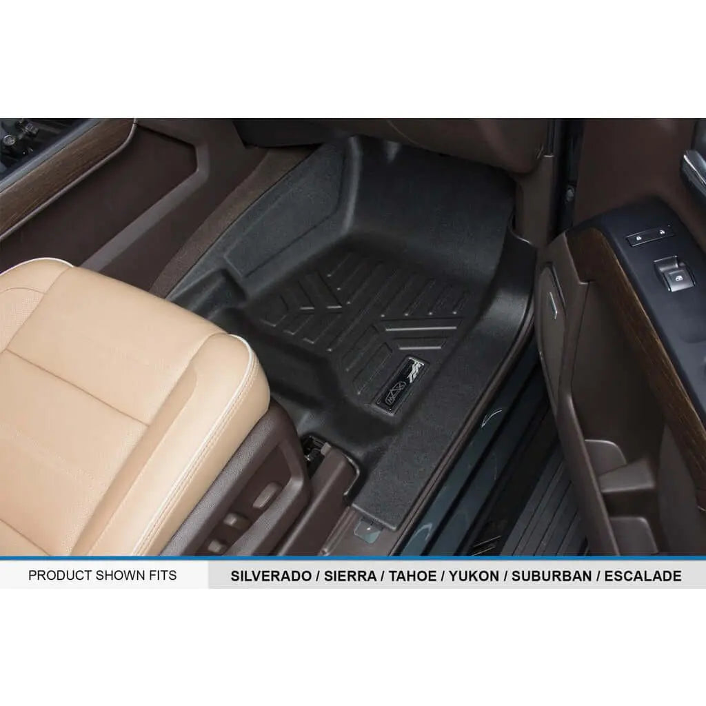 SMARTLINER Custom Fit Floor Liners For 2015-2020 Suburban / Yukon XL (with 2nd Row Bench Seat) Smartliner USA