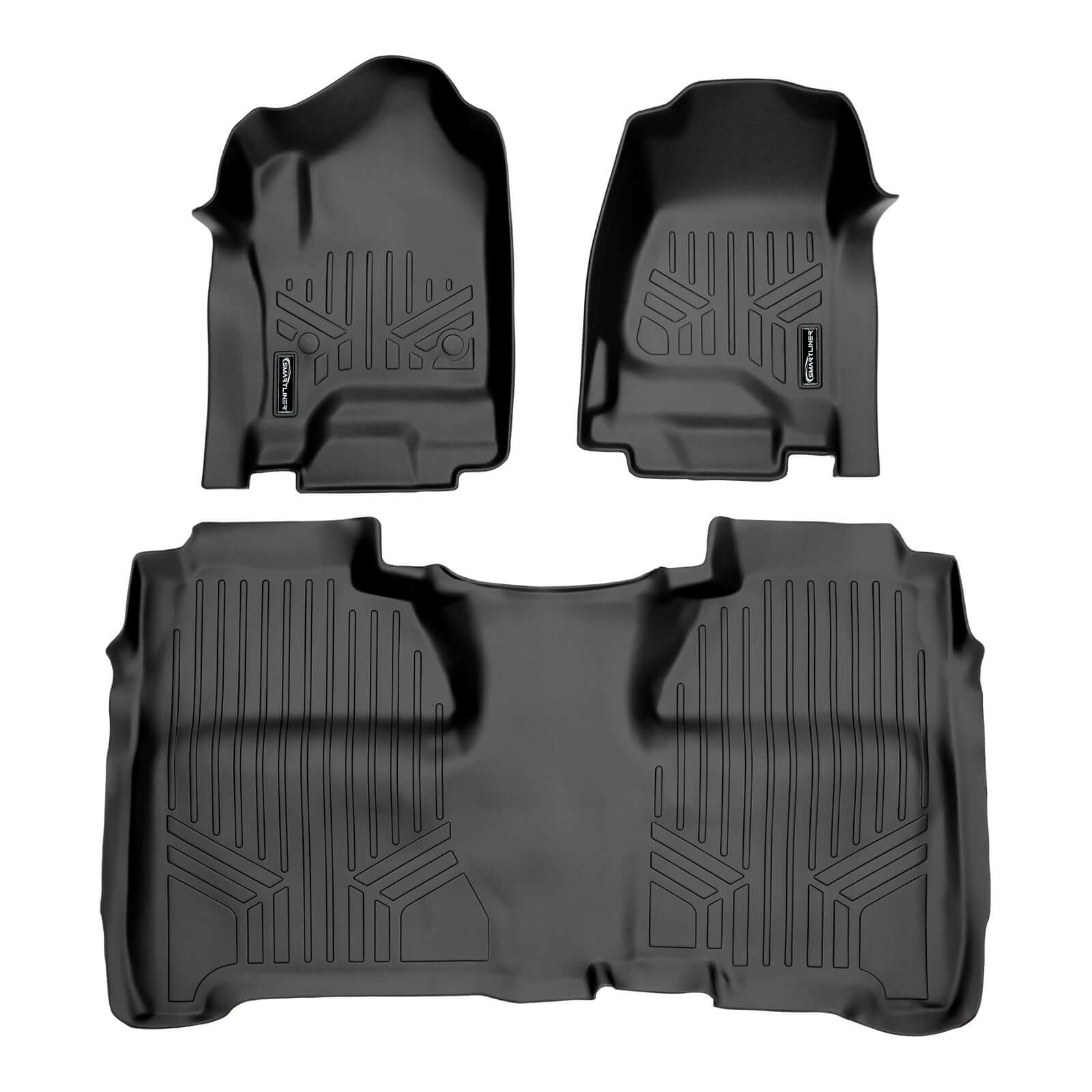 Smartliner USA SmartCoverage™ Floor Liners For Crew Cab 2014-2018 Silverado/Sierra 1500 - 2015-2021, close-up detail