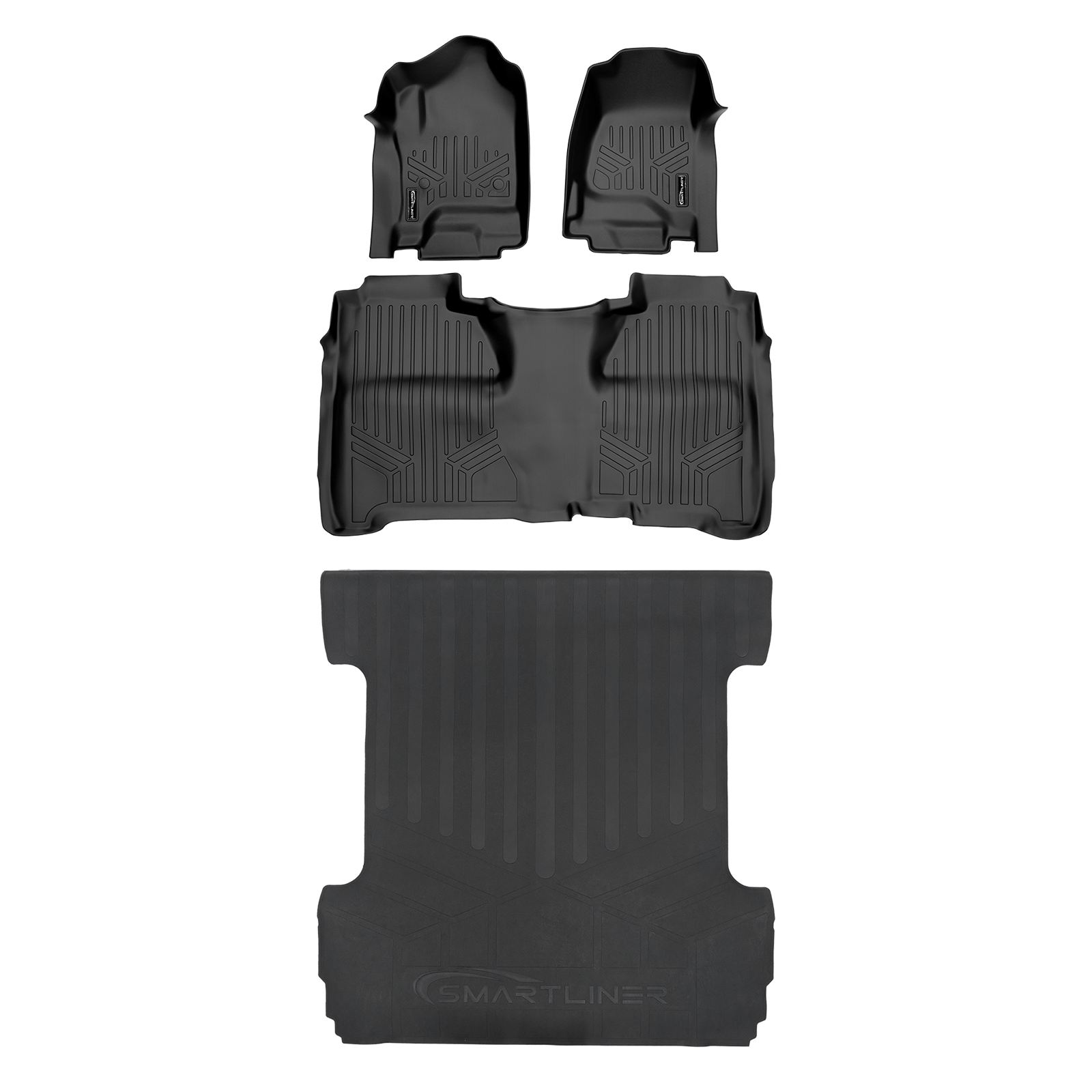 Smartliner USA SmartCoverage™ Floor Liners For Crew Cab 2014-2018 Silverado/Sierra 1500 - 2015-2021, additional view 9