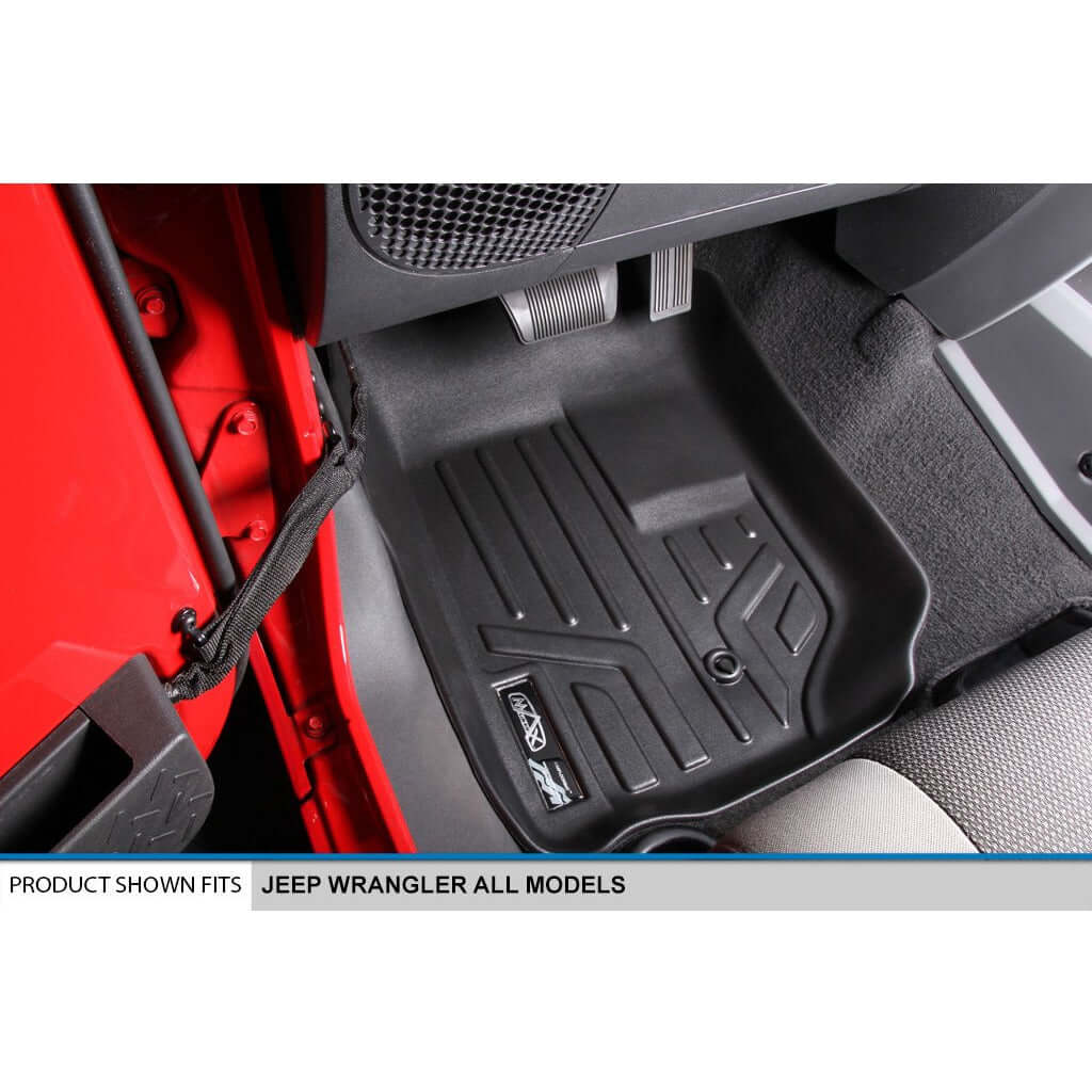 SMARTLINER Custom Fit Floor Liners For 2007-2013 Jeep Wrangler Smartliner USA