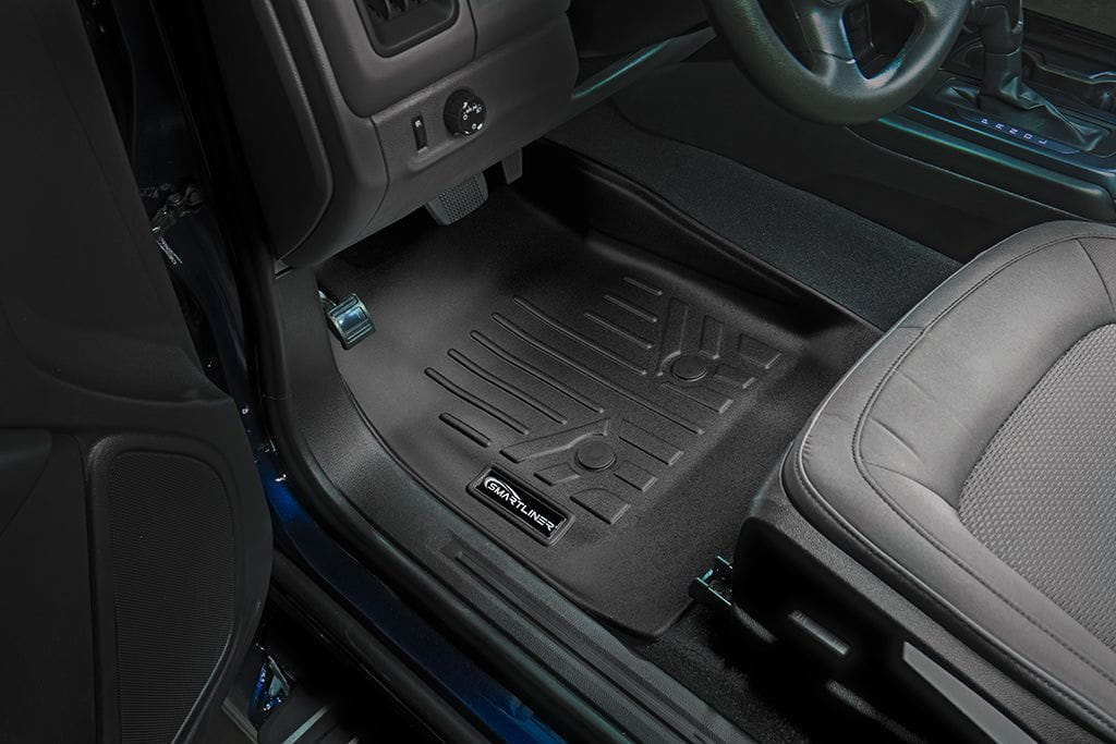 SMARTLINER Custom Fit Floor Liners For 2015-2022 Chevy Colorado Extended Cab / GMC Canyon Extended Cab Smartliner USA