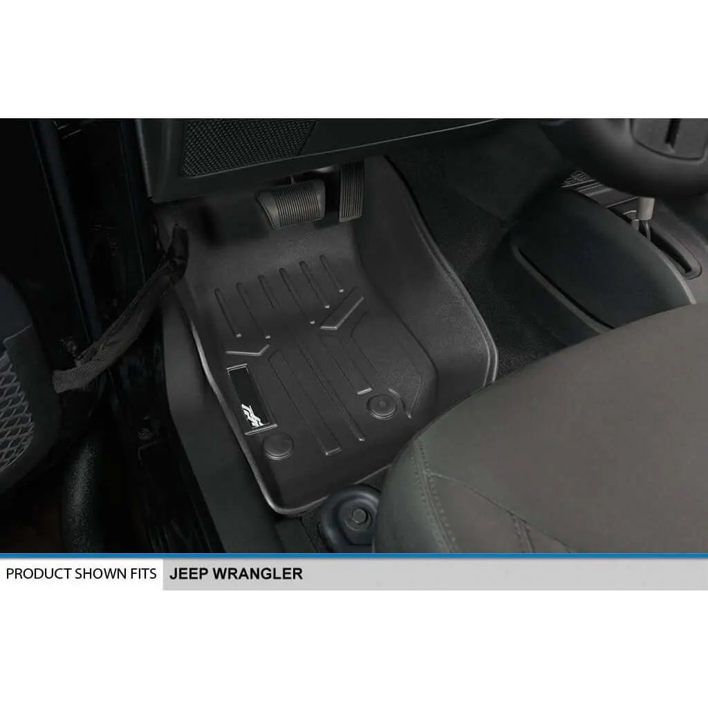 SMARTLINER Custom Fit Floor Liners For 2015-2018 Jeep Wrangler 2 Door Model Only (JK Old Body Style Only) Smartliner USA