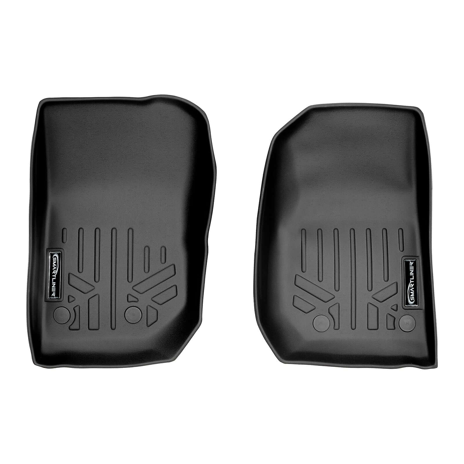 SMARTLINER Custom Fit Floor Liners For 2014-2018 Jeep Wrangler 2 Door Model Only (JK Old Body Style Only) Smartliner USA