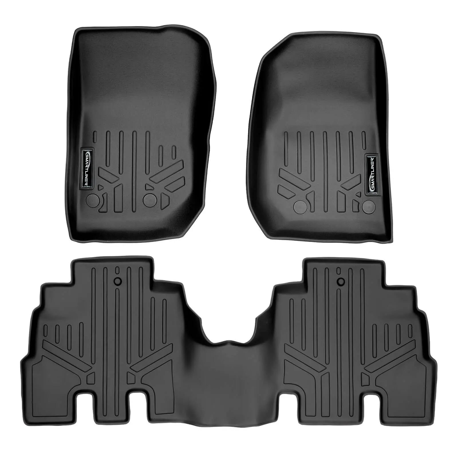 Smart Trim™ Custom Fit Floor Liners For 2015-2018 Jeep Wrangler Unlimited (JK Old Body Style Only) Smartliner USA