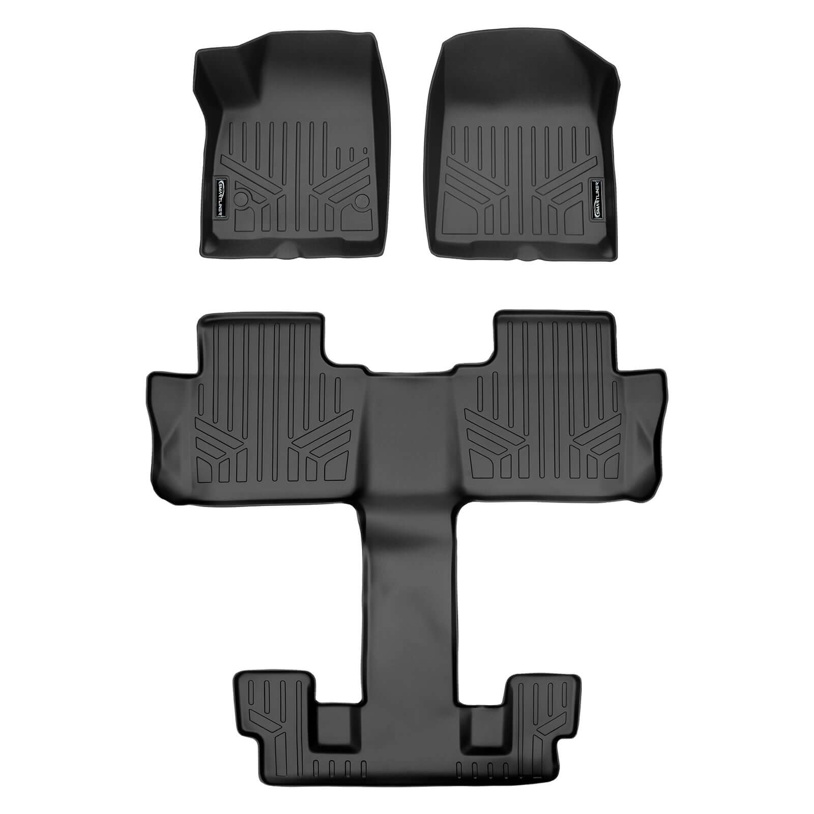 SMARTLINER Custom Fit Floor Liners For 2017-2023 GMC Acadia with 2nd Row Bucket Seats Smartliner USA