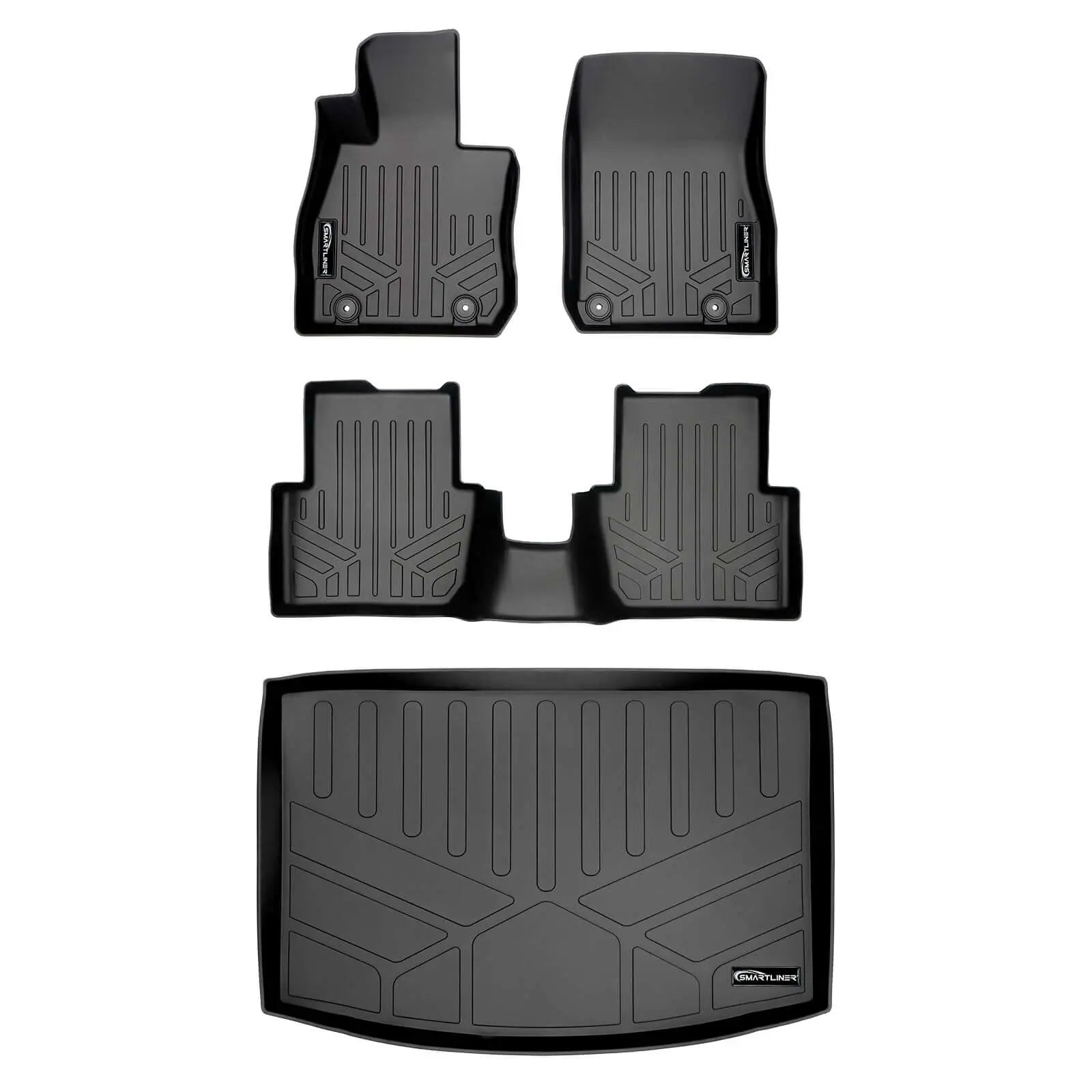 SMARTLINER Custom Fit Floor Liners For 2016-2021 Mazda CX-3 With Cargo Tray Smartliner USA