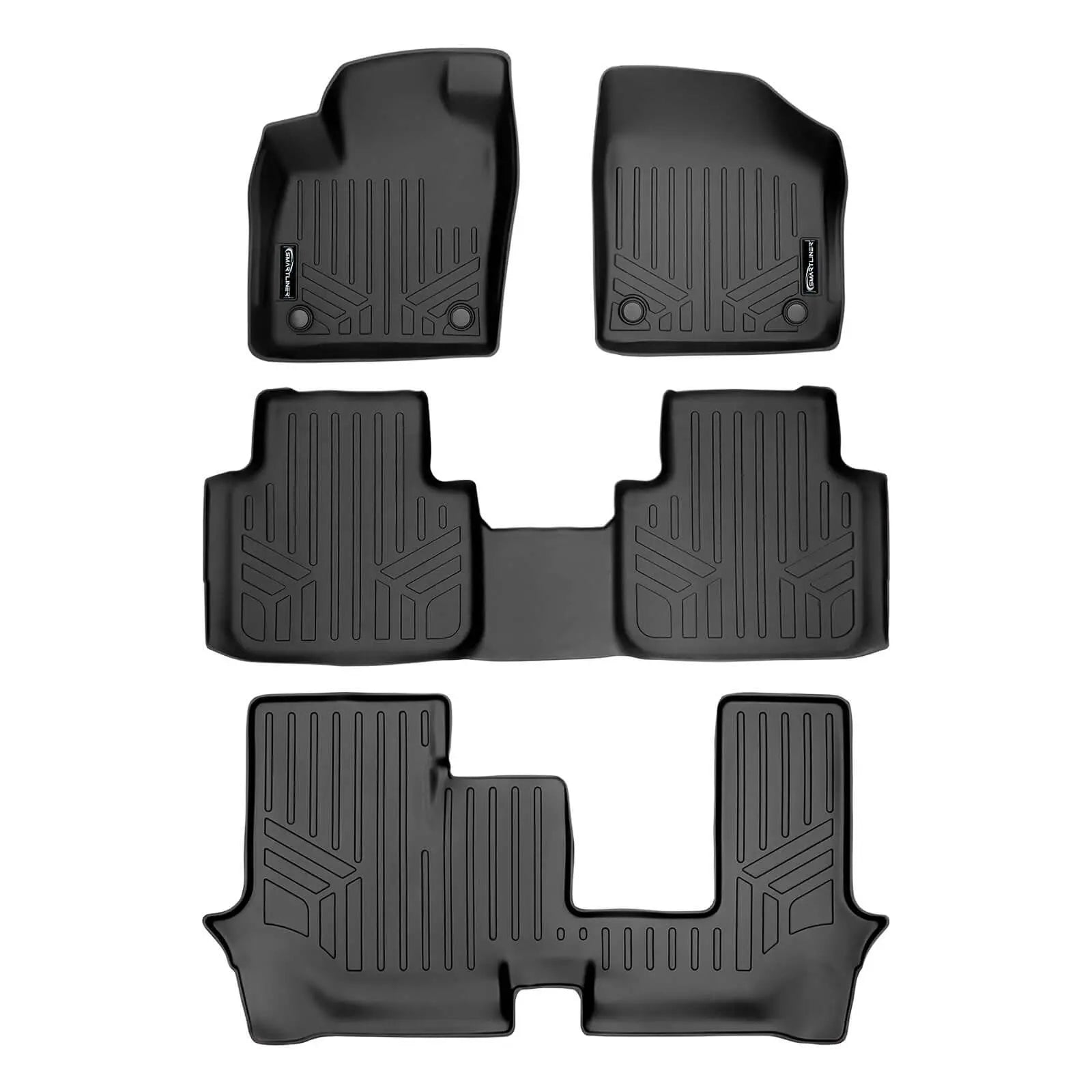 SMARTLINER Custom Fit Floor Liners For 2018-2026 Atlas (with 2nd Row Bench Seat) Smartliner USA