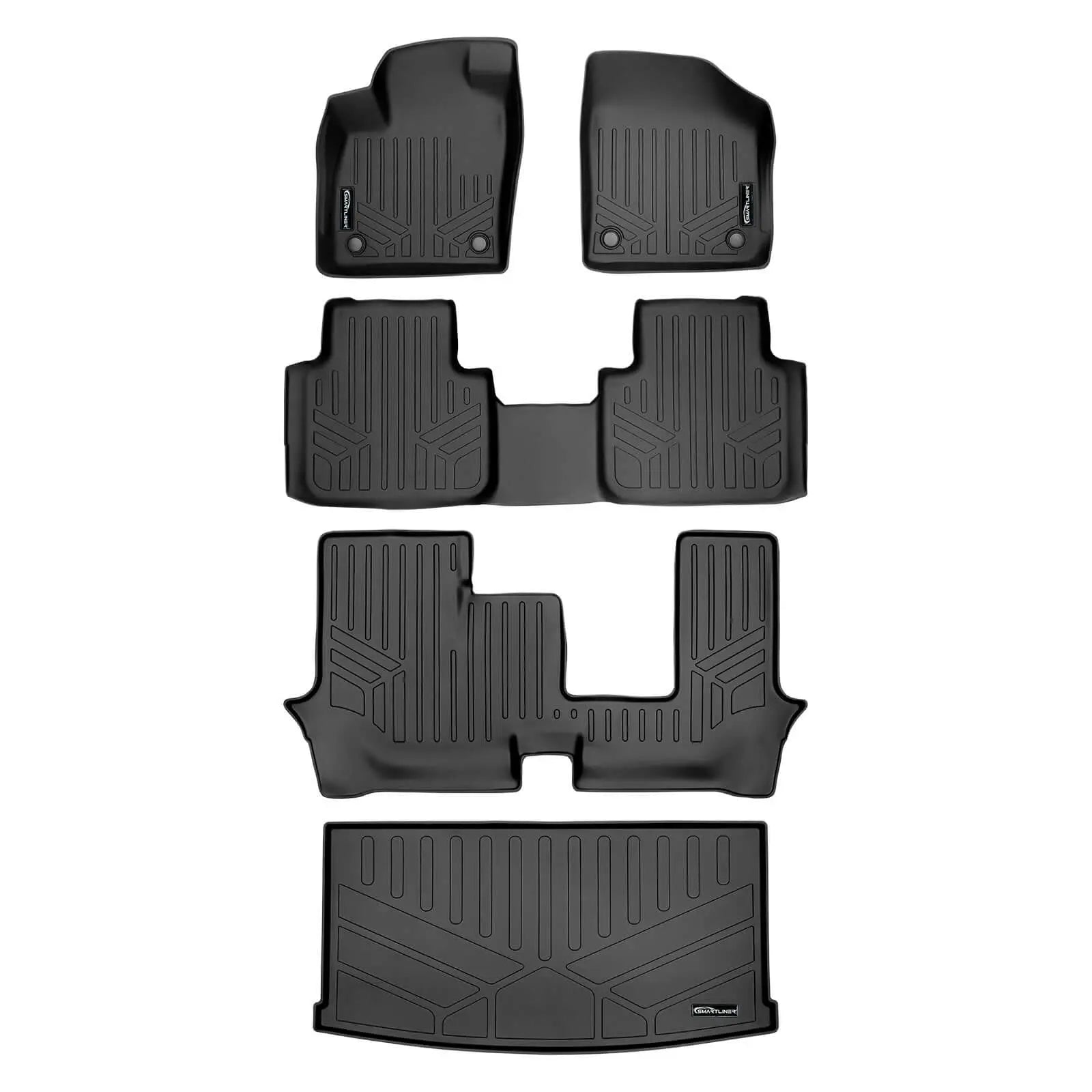 SMARTLINER Custom Fit Floor Liners For 2018-2026 Atlas (with 2nd Row Bench Seat) Smartliner USA
