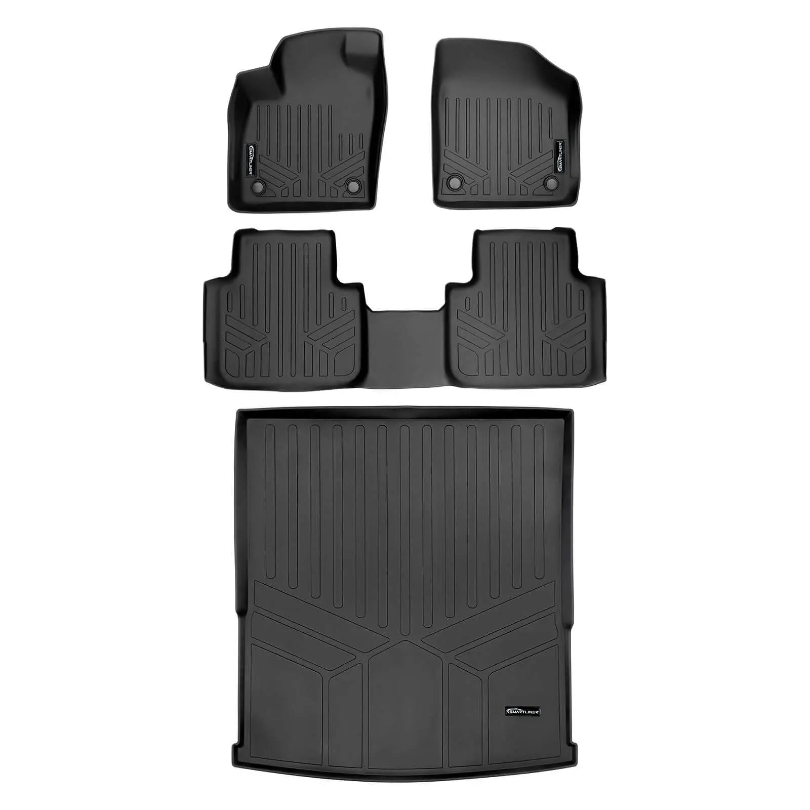 SMARTLINER Custom Fit Floor Liners For 2018-2026 Atlas (with 2nd Row Bench Seat) Smartliner USA