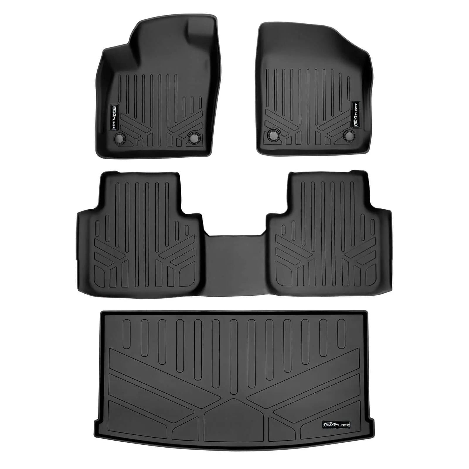 SMARTLINER Custom Fit Floor Liners For 2018-2026 Atlas (with 2nd Row Bench Seat) Smartliner USA