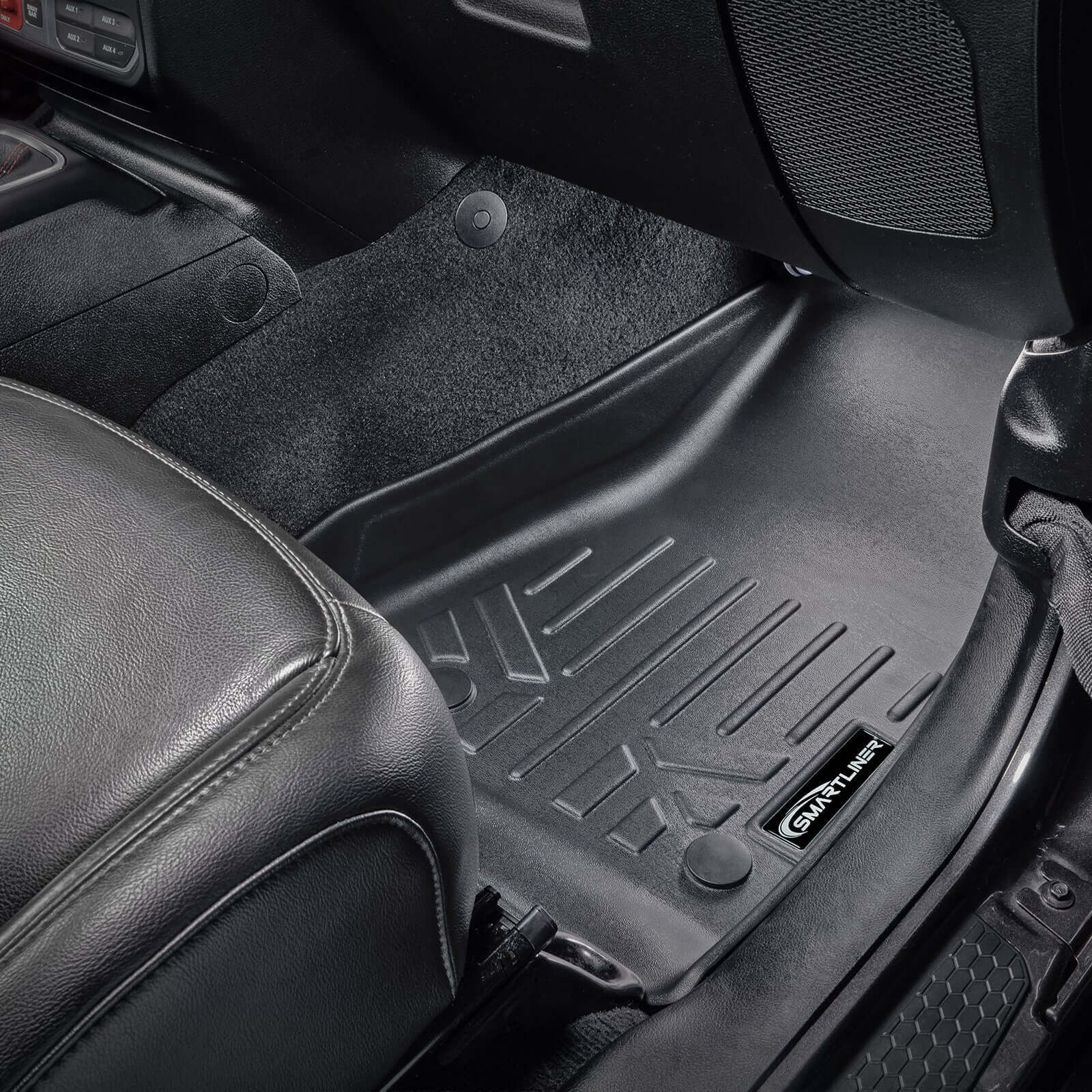 SMARTLINER Custom Fit Floor Liners For 2018-2025 Jeep Wrangler 2-Door (JL New Body Style - not JK) Smartliner USA