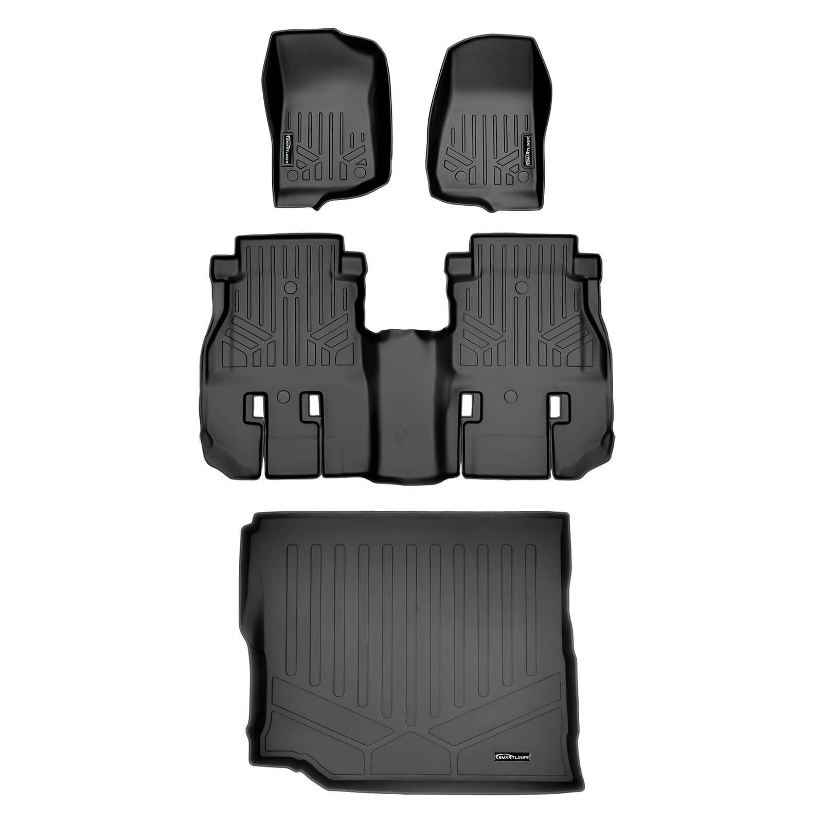 SMARTLINER Custom Fit Floor Liners For JL 2018-2024 Jeep Wrangler Unlimited 4-Door (JL New Body Style - not JK) Smartliner USA