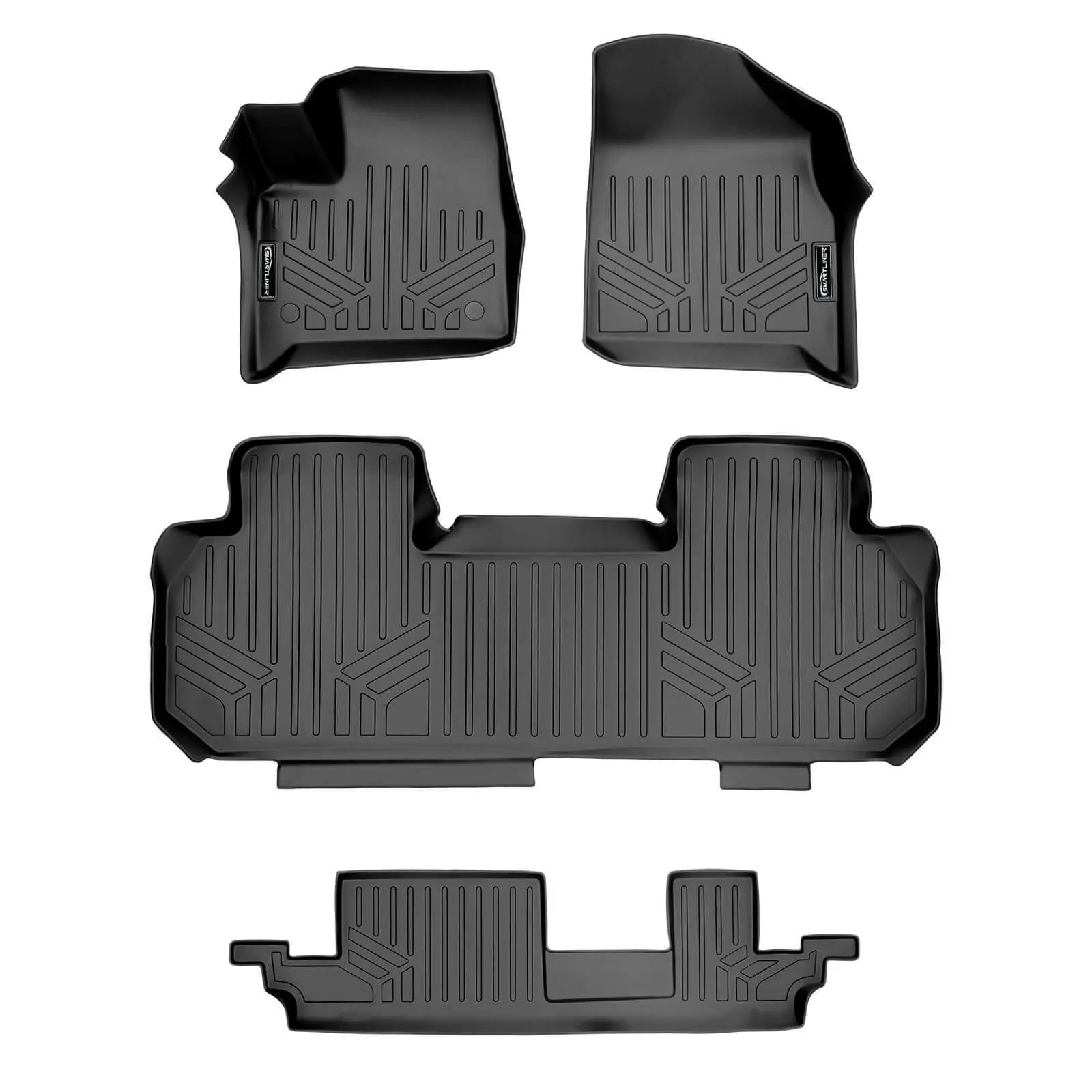 SMARTLINER Custom Fit Floor Liners For 2018-2023 Chevrolet Traverse (with 2nd Row Bench Seat) Smartliner USA
