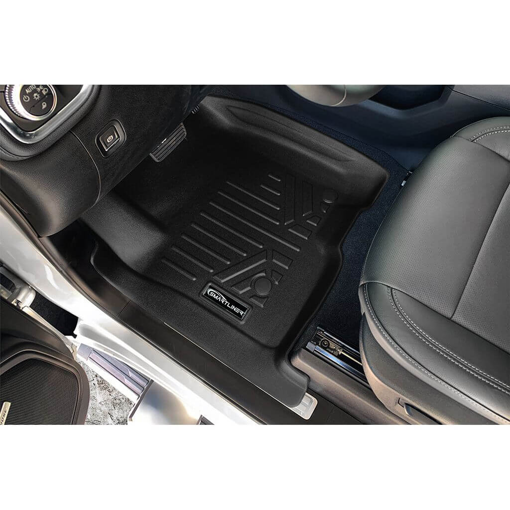Smartliner USA SmartCoverage™ Floor Liners For 2019-2026 Chevy Silverado 1500/ GMC Sierra 1500 Crew Cab |, reverse view