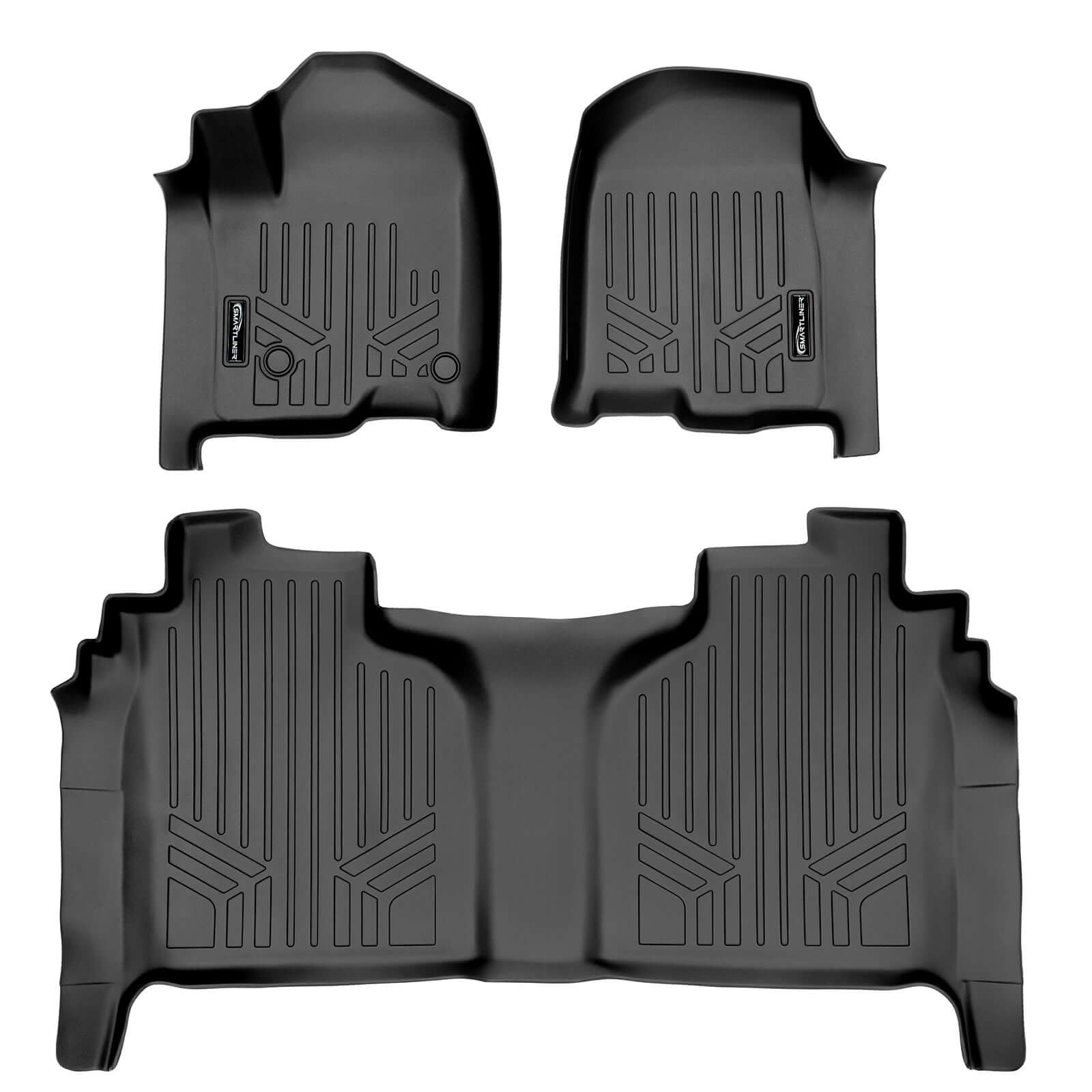 Smartliner USA SmartCoverage™ Floor Liners For 2019-2026 1500 Silverado/Sierra Crew Cab 2019-2024 Crew Cab, product detail