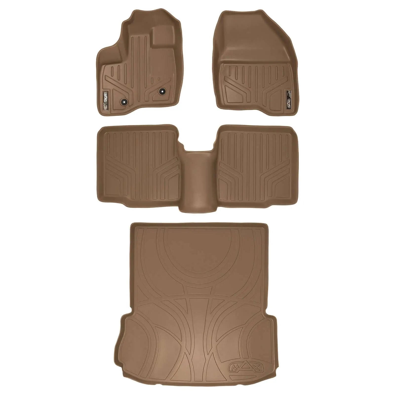 SMARTLINER Custom Fit Floor Liners For 2011-2014 Explorer (without 2nd Row Center Console) Smartliner USA