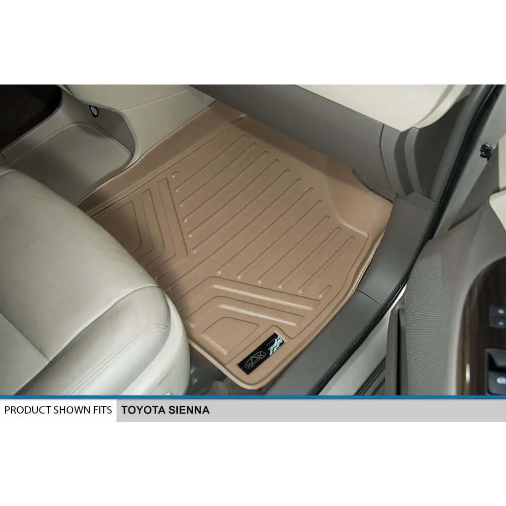 SMARTLINER Custom Fit Floor Liners For 2011-2012 Sienna (8 Passenger Model with Power Folding 3rd Row Seats) Smartliner USA