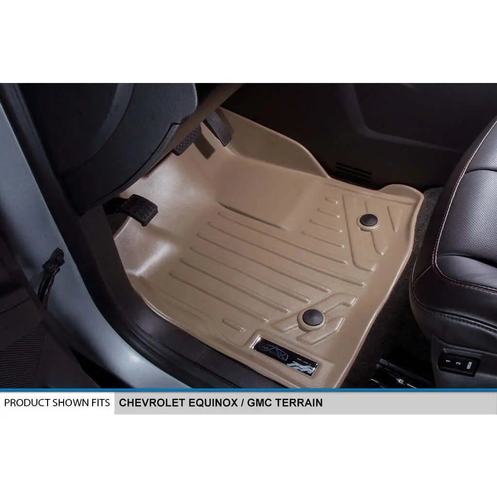 Smart Trim™ Custom Fit Floor Liners For 2011-2017 Chevy Equinox / GMC Terrain (with Dual Front Floor Posts) Smartliner USA