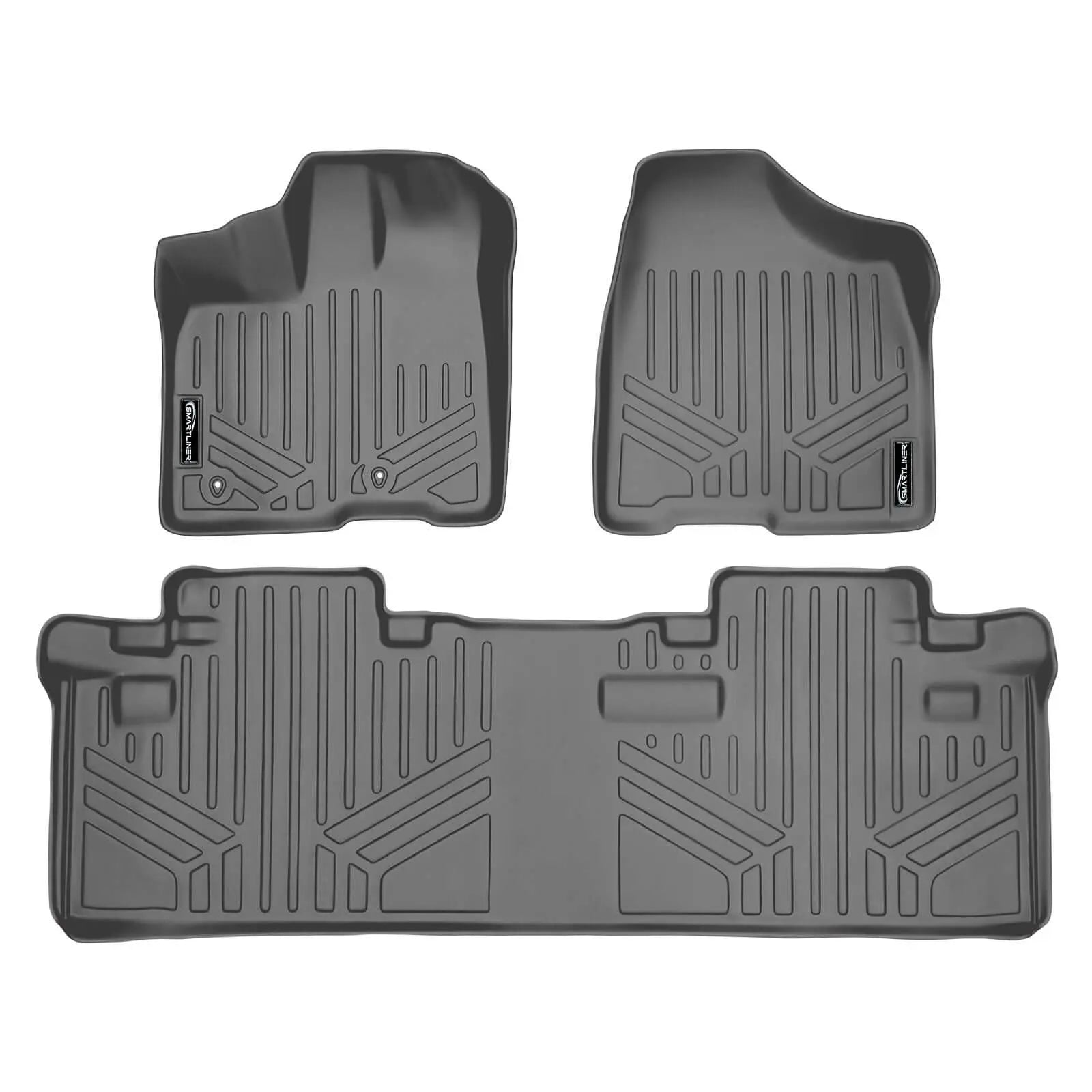 SMARTLINER Custom Fit Floor Liners For 2011-2012 Sienna (8 Passenger Model with Power Folding 3rd Row Seats) Smartliner USA