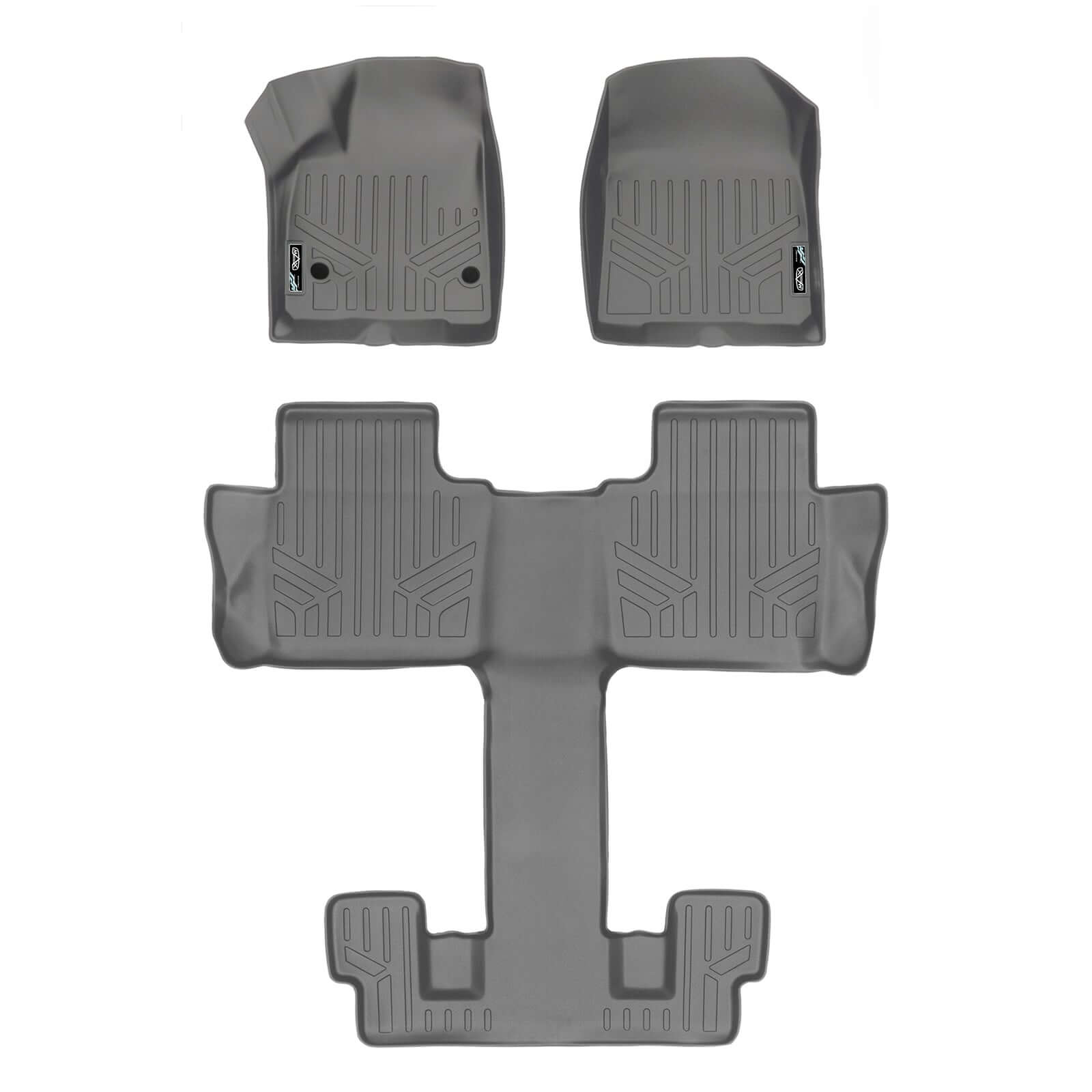 SMARTLINER Custom Fit Floor Liners For 2017-2023 GMC Acadia with 2nd Row Bucket Seats Smartliner USA