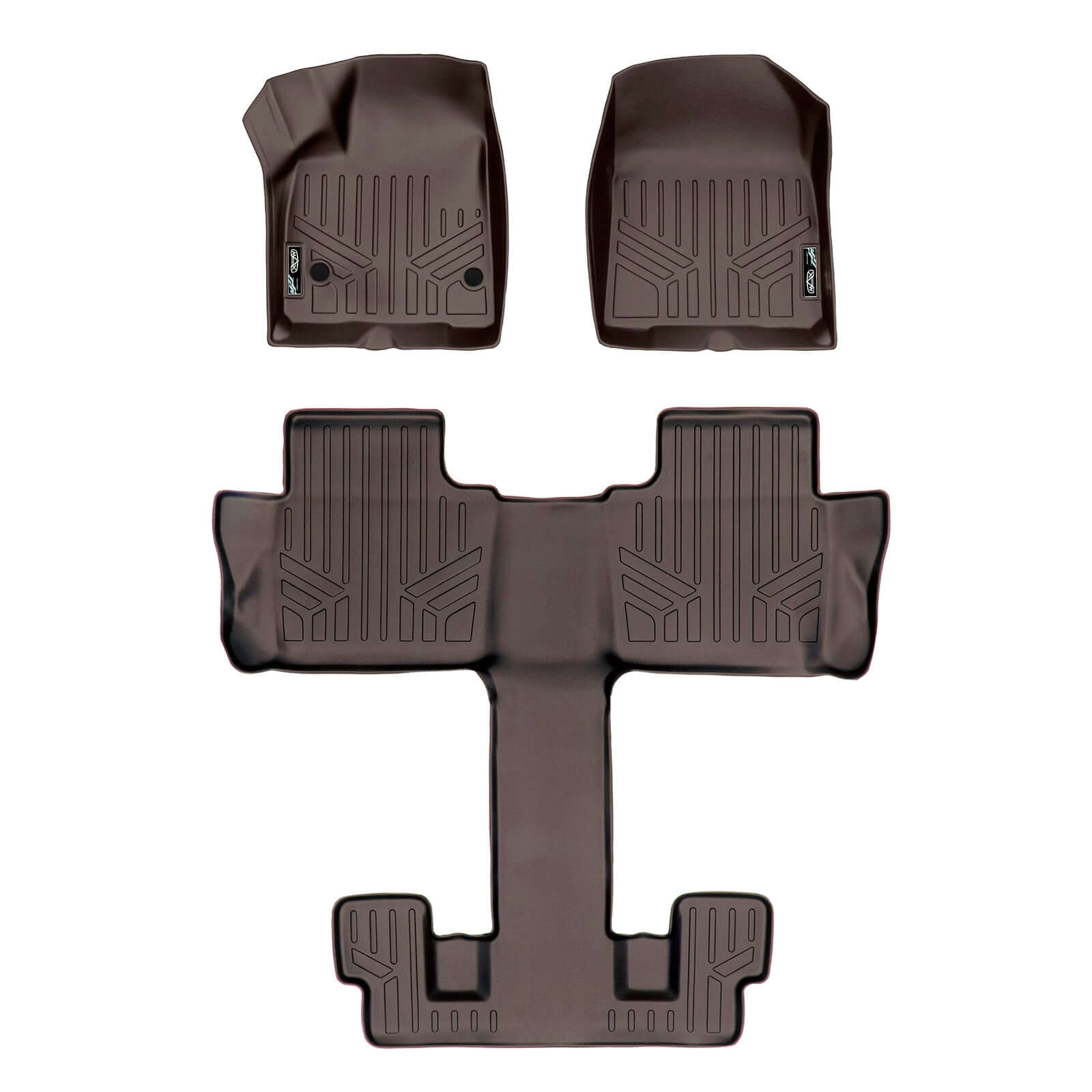 SMARTLINER Custom Fit Floor Liners For 2017-2023 GMC Acadia with 2nd Row Bucket Seats Smartliner USA