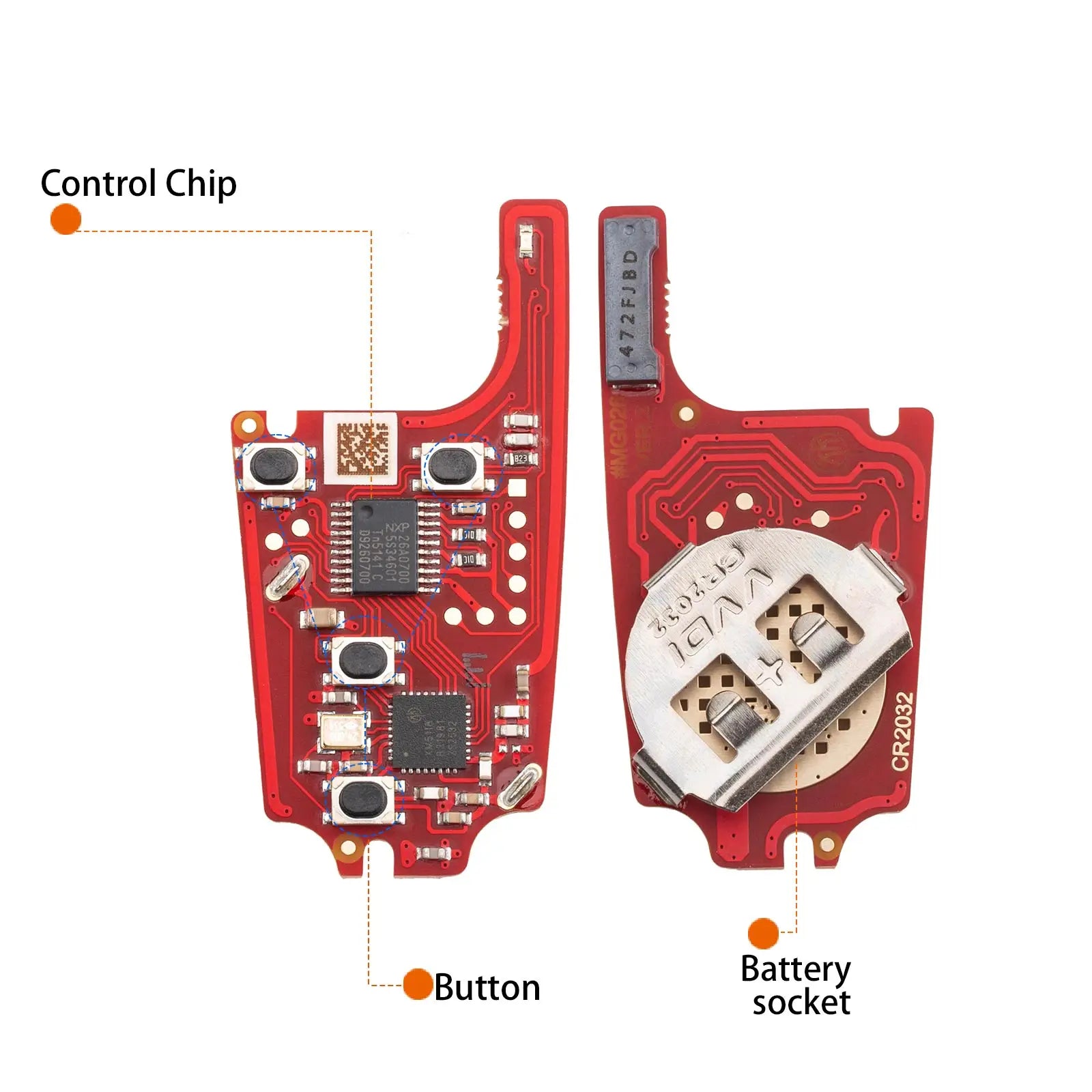 Xhorse XXNBU21EN  2ndGeneration Wireless Remote Key Buick Flip 4 Buttons English Work With VVDI Key Tool Max Pro 1pcs/lot Gm Service Guy