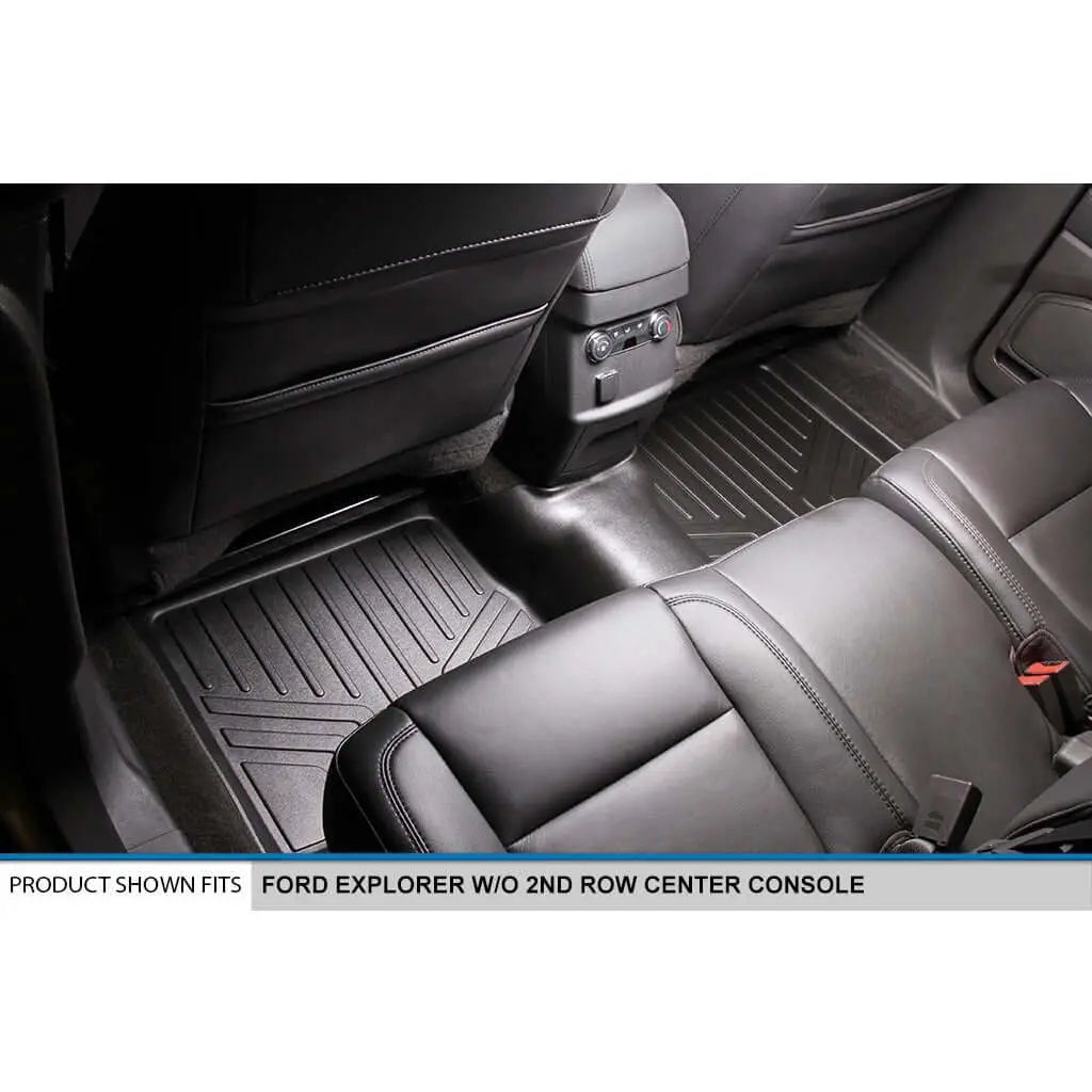 SMARTLINER Custom Fit Floor Liners For 2011-2014 Explorer (without 2nd Row Center Console) Smartliner USA