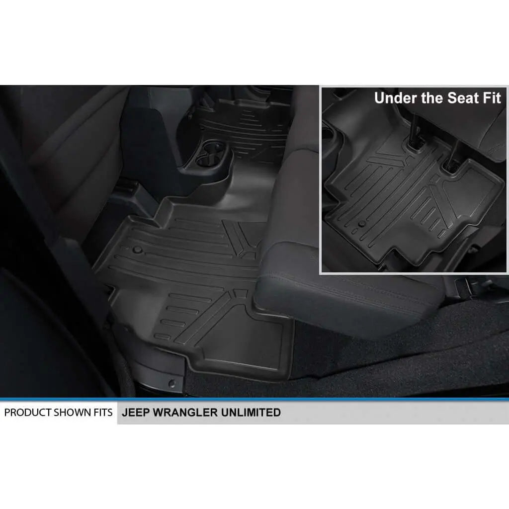 Smart Trim™ Custom Fit Floor Liners For 2015-2018 Jeep Wrangler Unlimited (JK Old Body Style Only) Smartliner USA