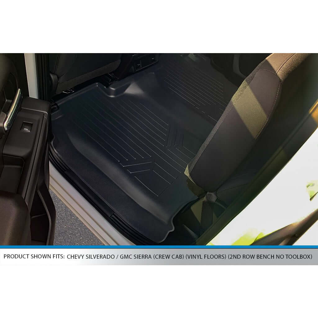 Smartliner USA SmartCoverage™ Floor Liners For 2019-2026 Silverado/Sierra 1500 Crew Cab (1st Row Bucket), additional view 2