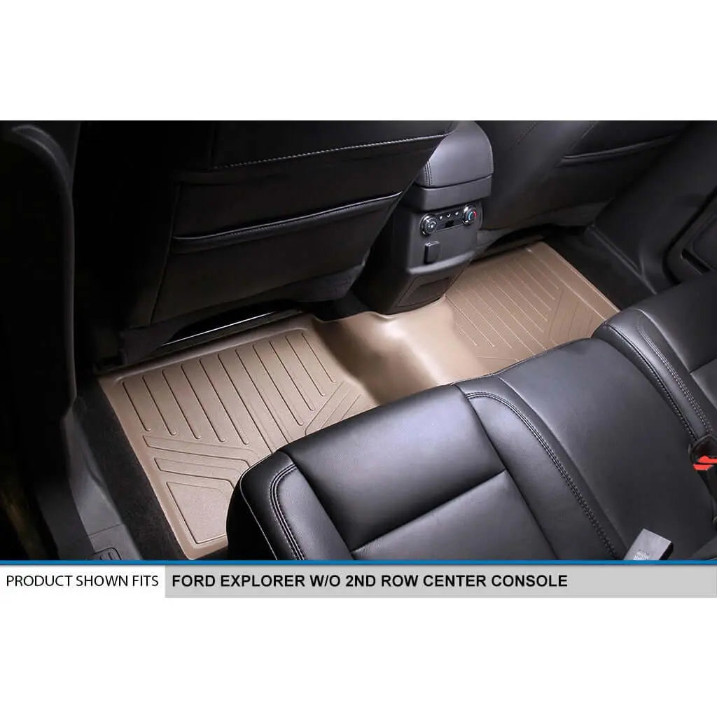SMARTLINER Custom Fit Floor Liners For 2011-2014 Explorer (without 2nd Row Center Console) Smartliner USA