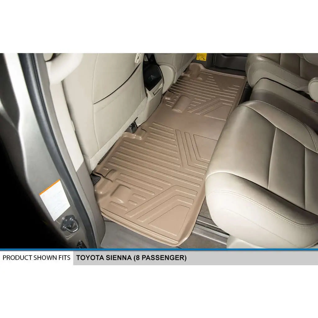SMARTLINER Custom Fit Floor Liners For 2011-2012 Sienna (8 Passenger Model with Power Folding 3rd Row Seats) Smartliner USA