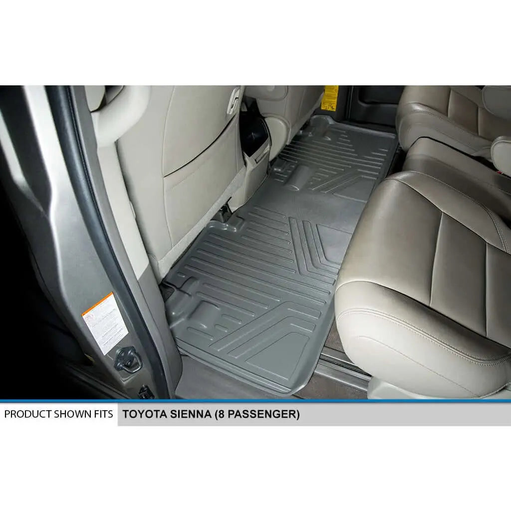 SMARTLINER Custom Fit Floor Liners For 2011-2012 Sienna (8 Passenger Model with Power Folding 3rd Row Seats) Smartliner USA