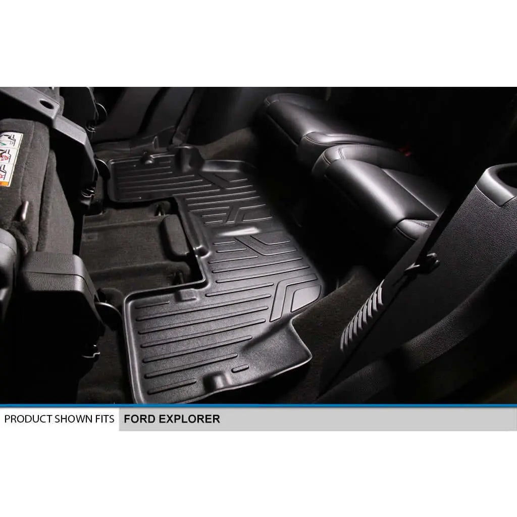 SMARTLINER Custom Fit Floor Liners For 2011-2014 Explorer (without 2nd Row Center Console) Smartliner USA