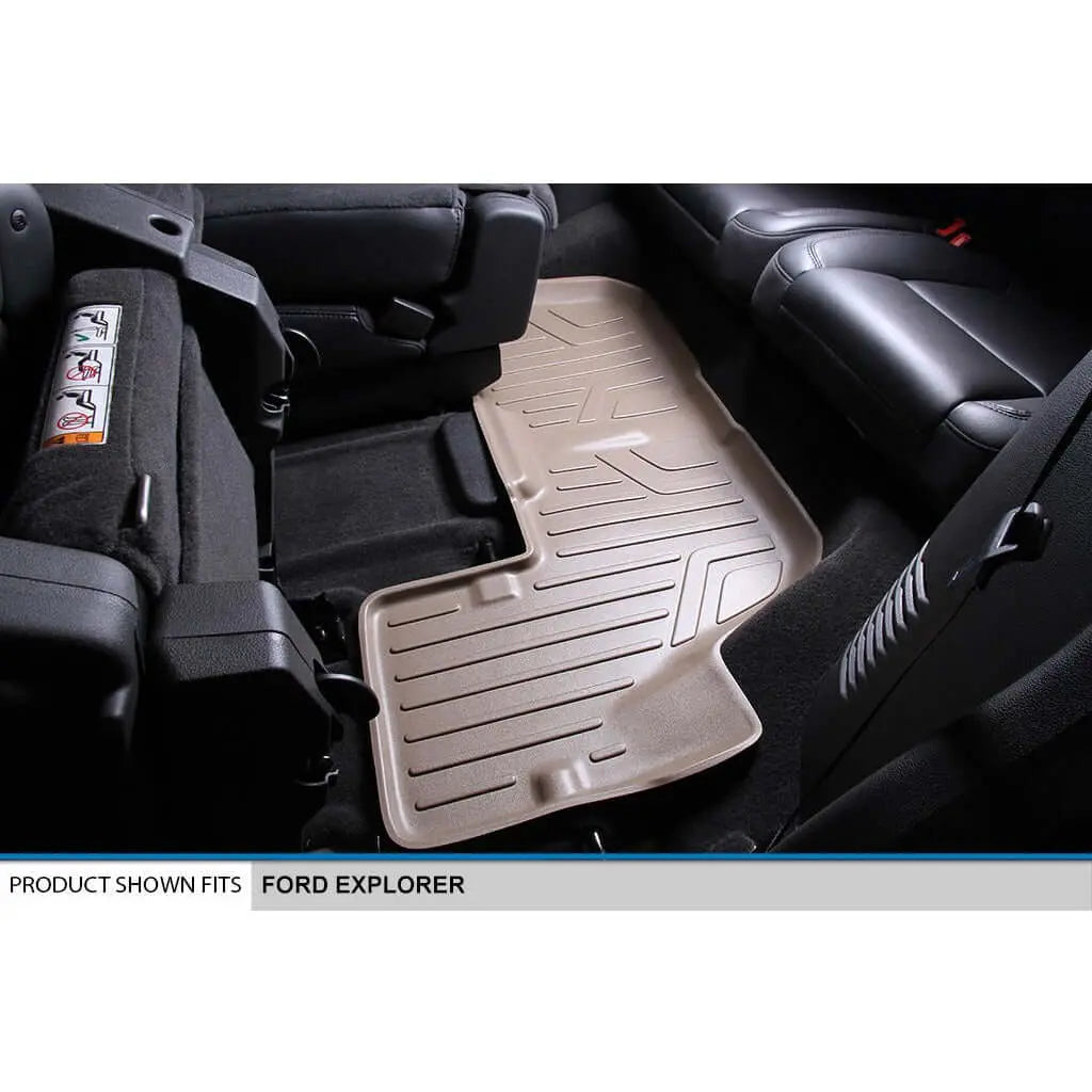 SMARTLINER Custom Fit Floor Liners For 2011-2014 Explorer (without 2nd Row Center Console) Smartliner USA