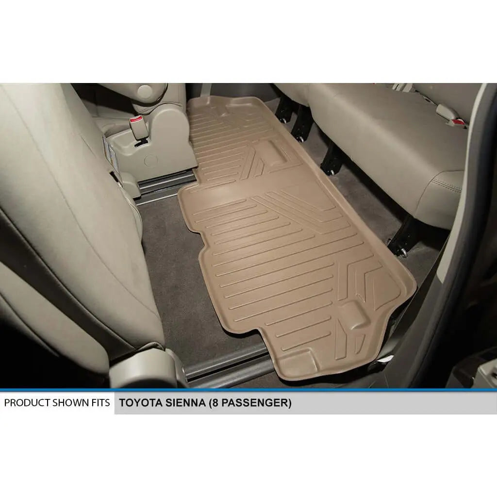 SMARTLINER Custom Fit Floor Liners For 2011-2012 Sienna (8 Passenger Model with Power Folding 3rd Row Seats) Smartliner USA