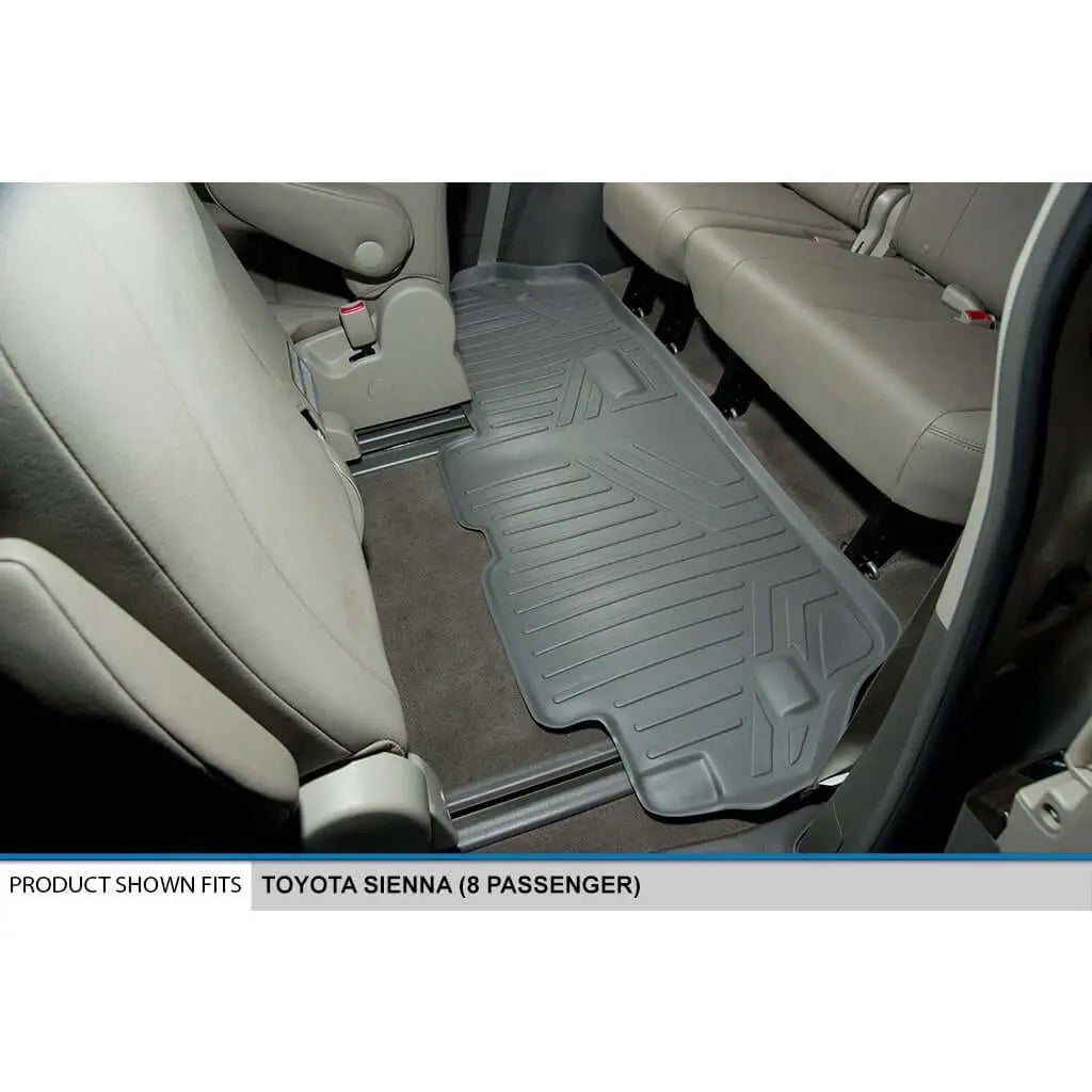 SMARTLINER Custom Fit Floor Liners For 2011-2012 Sienna (8 Passenger Model with Power Folding 3rd Row Seats) Smartliner USA