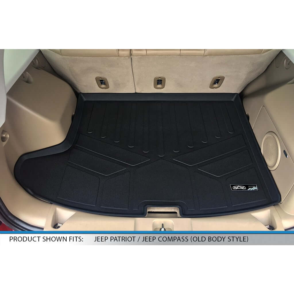 SMARTLINER Custom Fit Floor Liners For 2017 Jeep Patriot (with 1st Row Dual Driver Side Floor Hooks) Smartliner USA