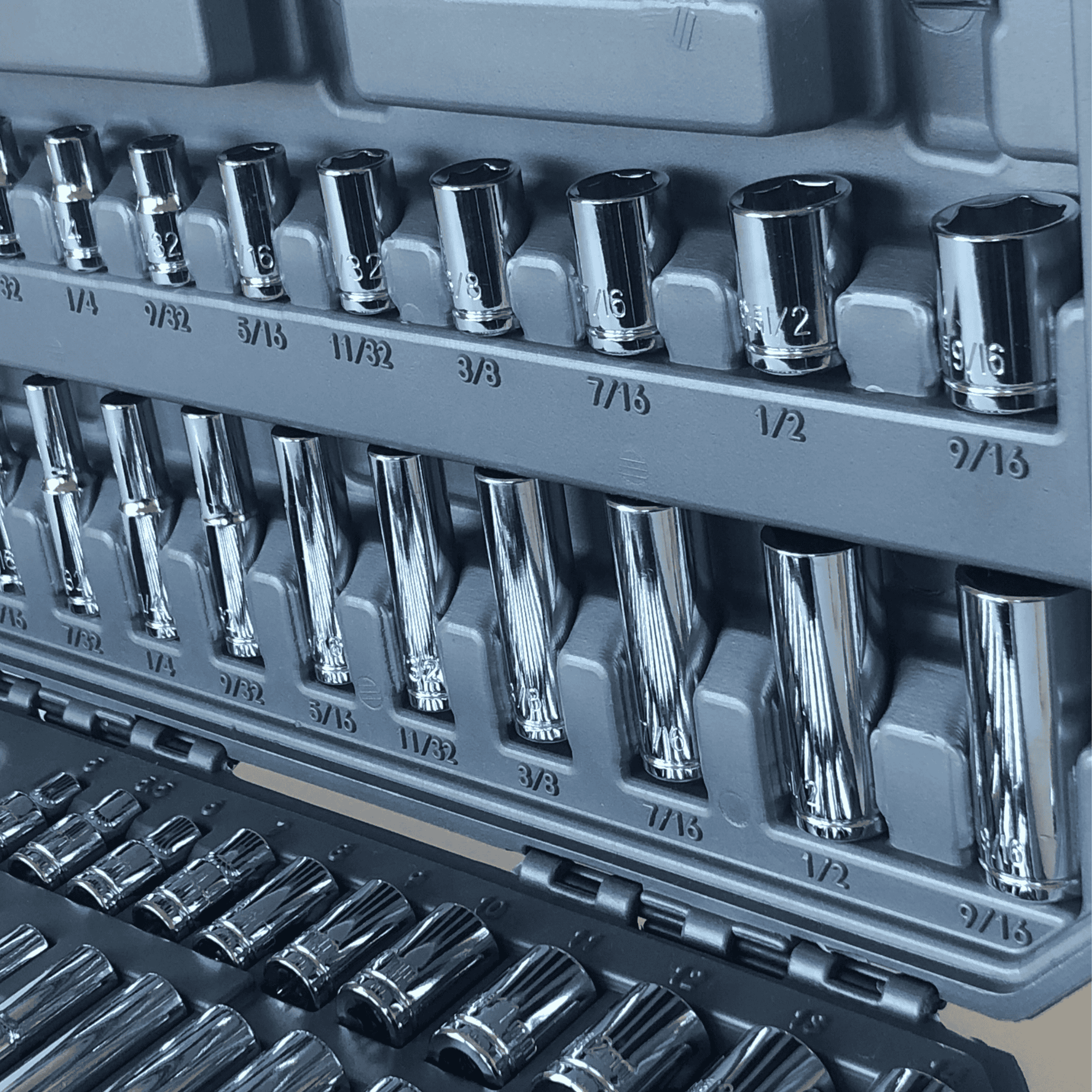 APOLLO TOOLS - DT0004-50 Piece ¼” Drive Socket Set Apollo Tools