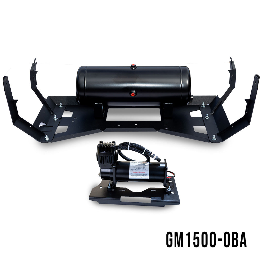 Kleinn Automotive GM 1500 direct fit train horn and onboard air system installed in a 2007.5-2018 GM 1500 truck.