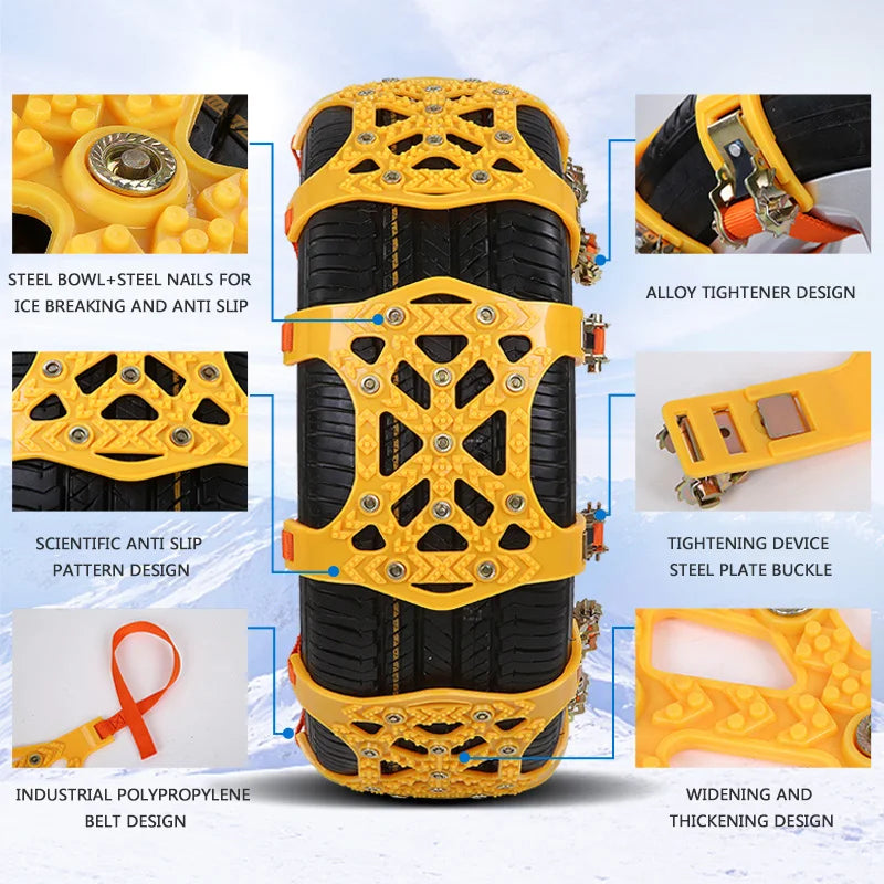 CHIEF Winter Universal Sedan SUV MPV Automobile Tpu Car Anti-skid Snow Tire Protect Chain Gm Service Guy