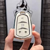 GM Service Guy Cadillac keycase for XT5, XT4, XT6, CT5, CT6, XTS, Shell ATSL car key bag with keychain, black and durable design