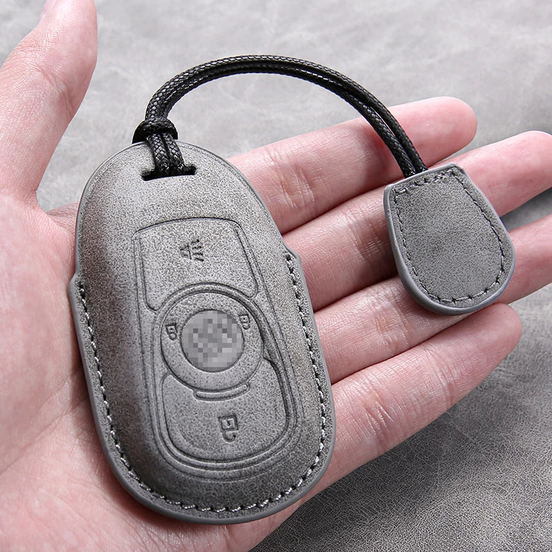 Cross Border Compatible Highquality Leather Key Cover with Keychain for Buick Envision LaCrosse Regal Wholesale From Factory Gm Service Guy