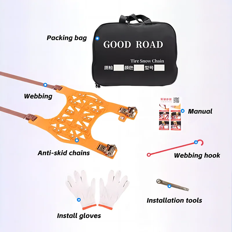 CHIEF Winter Universal Sedan SUV MPV Automobile Tpu Car Anti-skid Snow Tire Protect Chain Gm Service Guy