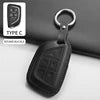 High-quality black PU leather car key fob cover for Cadillac ATS, CTS, CT4, CT5, CT6, XTS, XT5 by GM Service Guy.