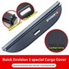 Gm Service Guy retractable trunk cargo cover for Buick Envision, Excelle GX, Velite 6, and GL6, showing three material options.