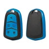 Leather texture TPU car key case cover for Cadillac XT5, XT4, CT5, CT6, SRX, and keychain by Gm Service Guy.